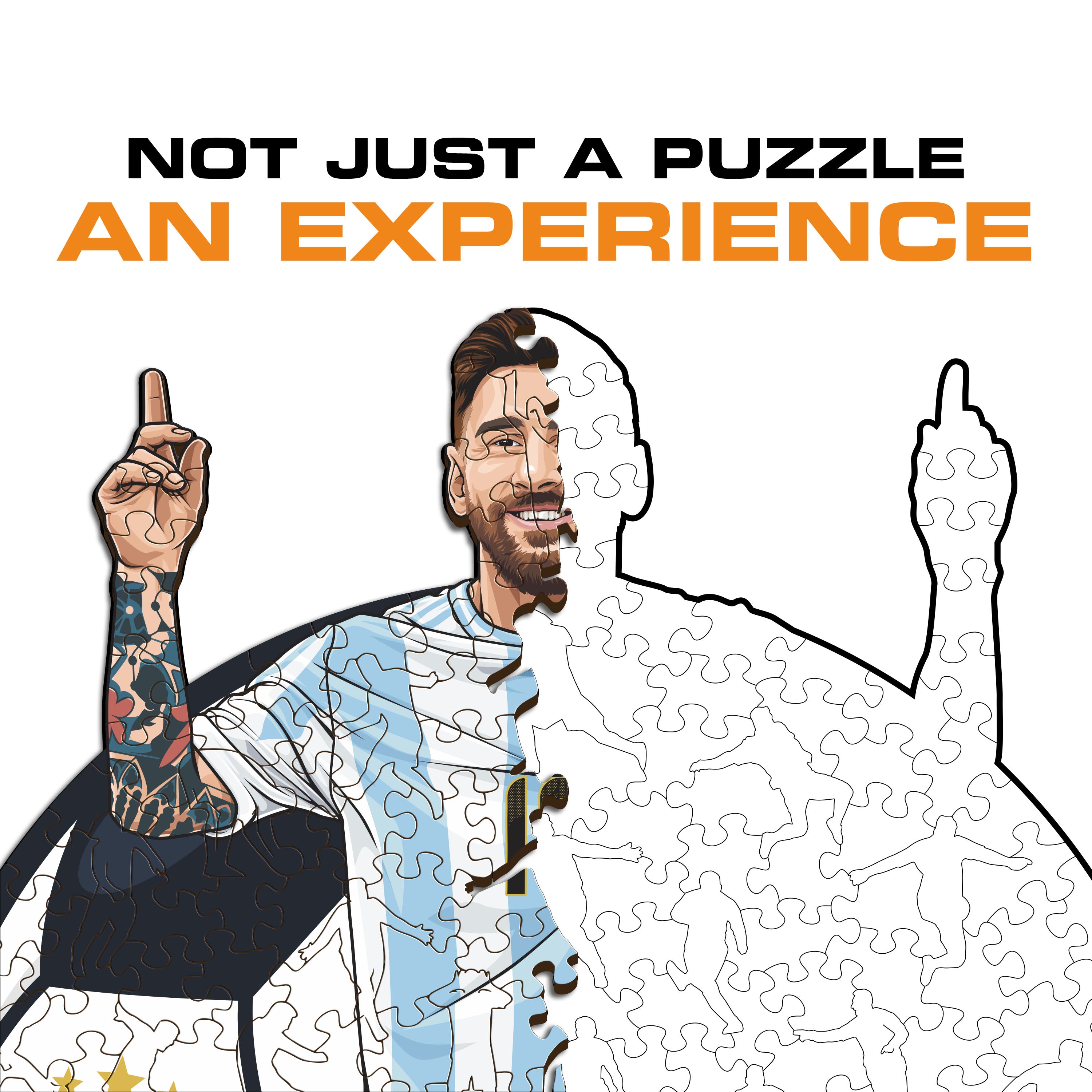 Lionel Messi - Wooden Puzzle