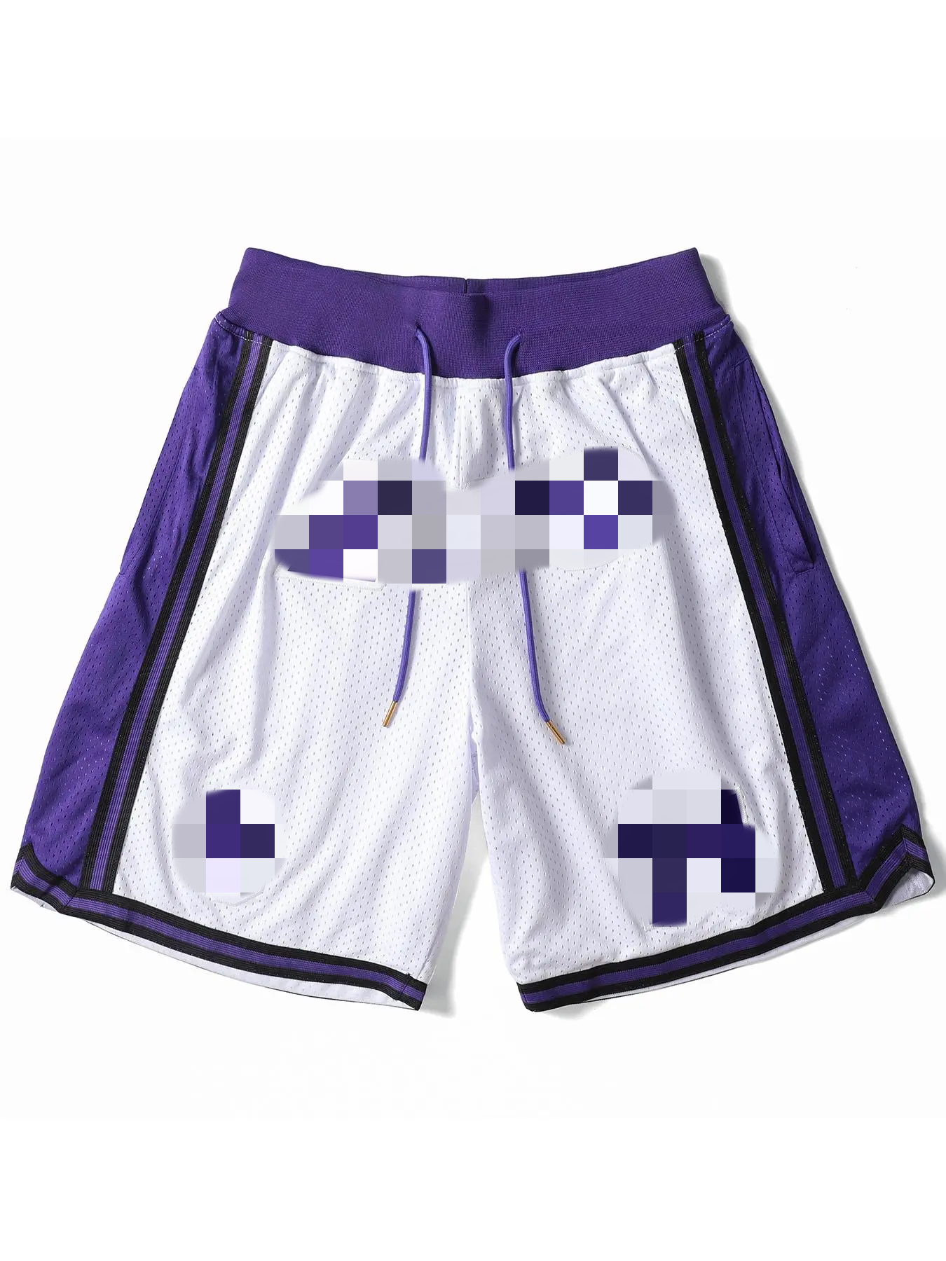 Men's Letter & Figure Embroidery Drawstring Waist Shorts