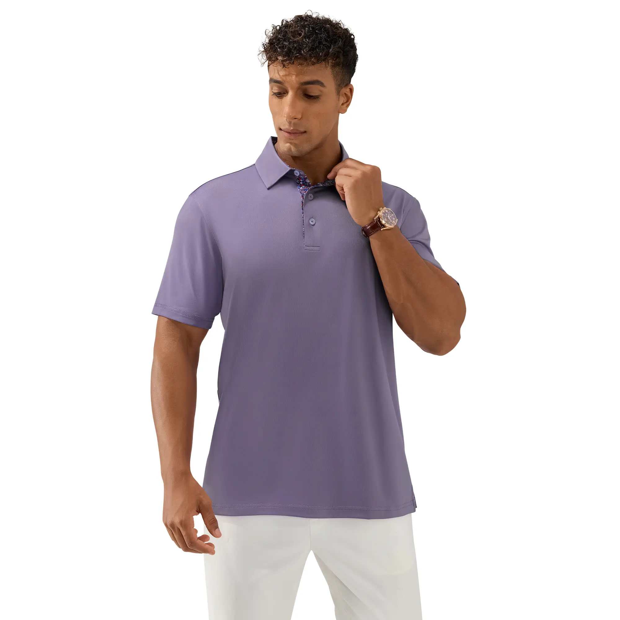 Men's Polo Shirts – Soft Breathable Cotton, Comfortable Short Sleeve Casual Fit, Classic Collared Polo Shirts for Work, Golf, Travel & Everyday Wear