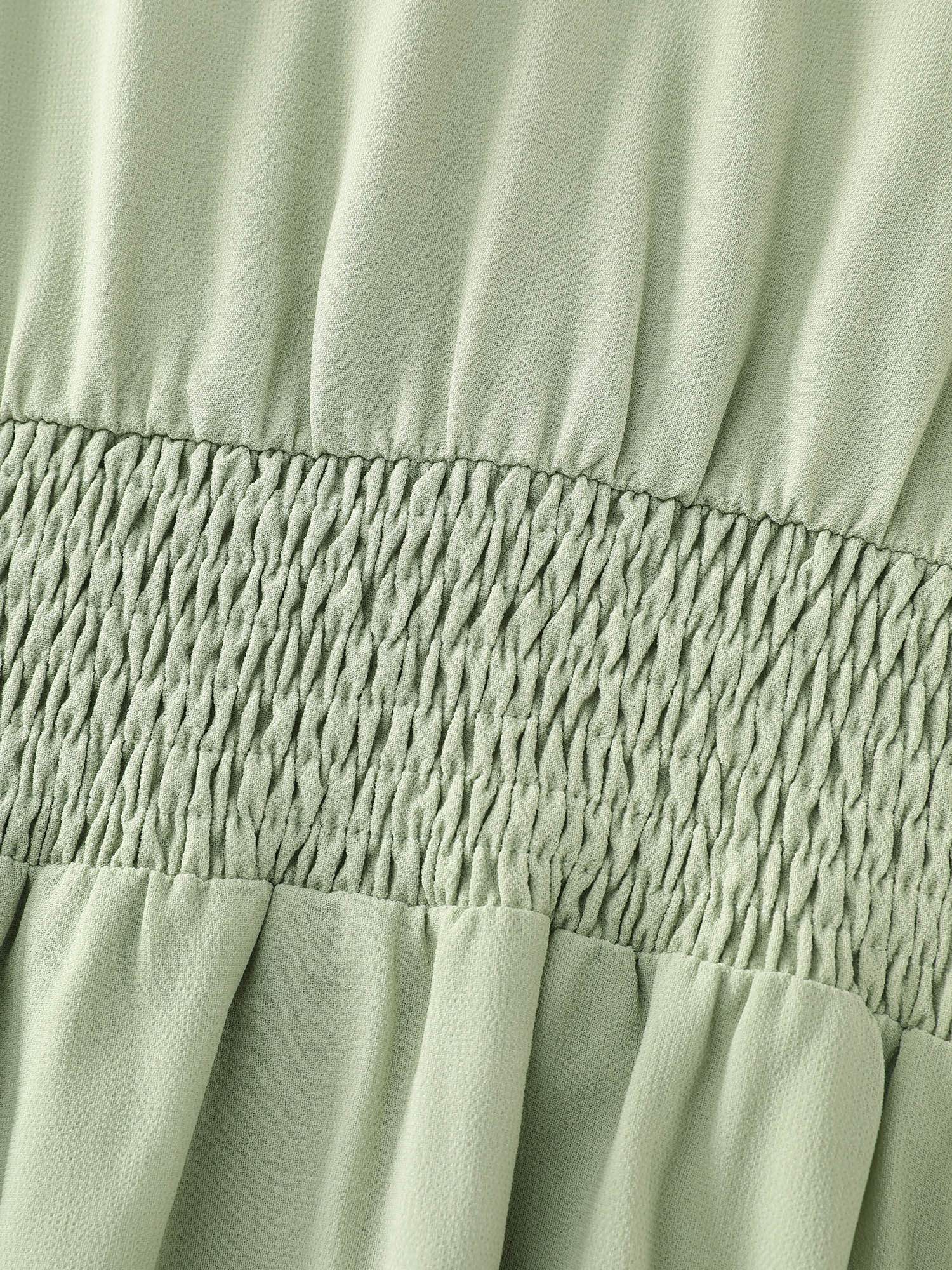 Pleated Waist Pockets High Low Hem Midi Dress