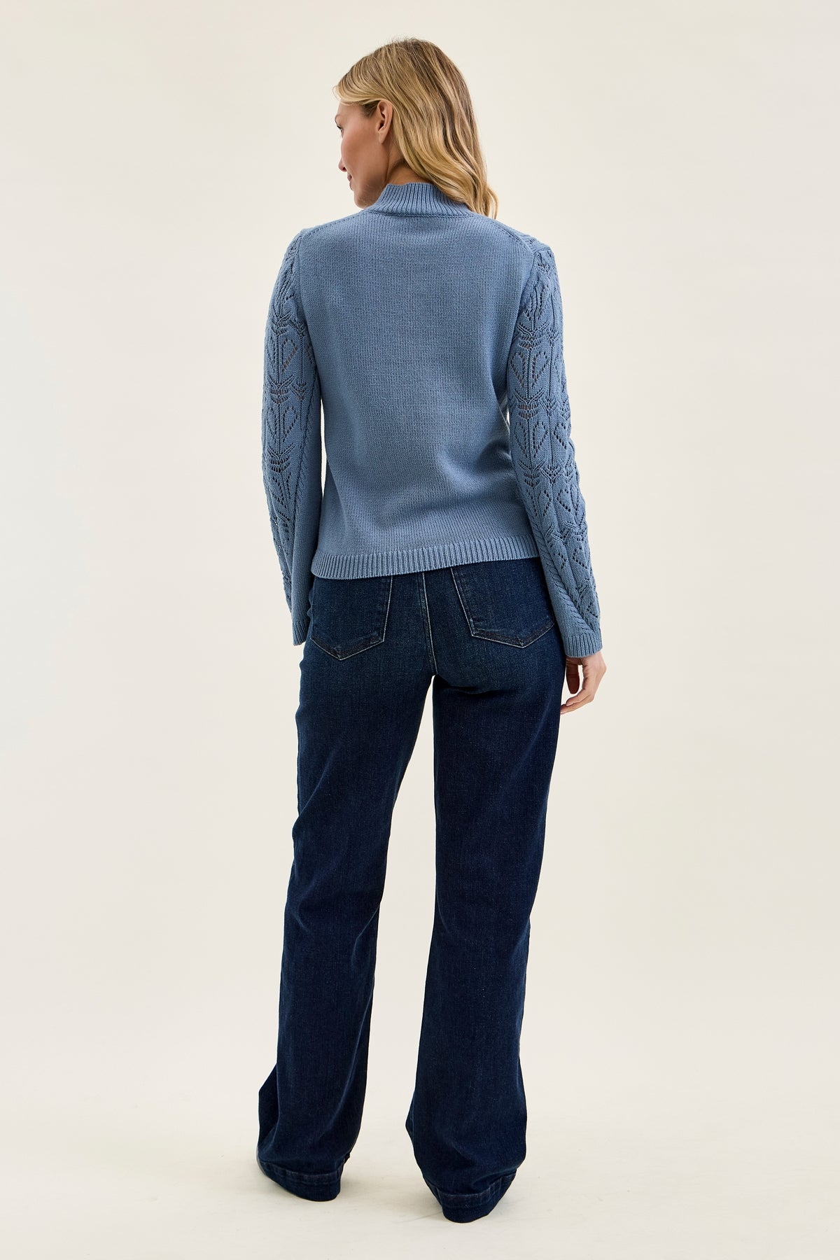 Penny Dark Indigo Trouser Wide Leg