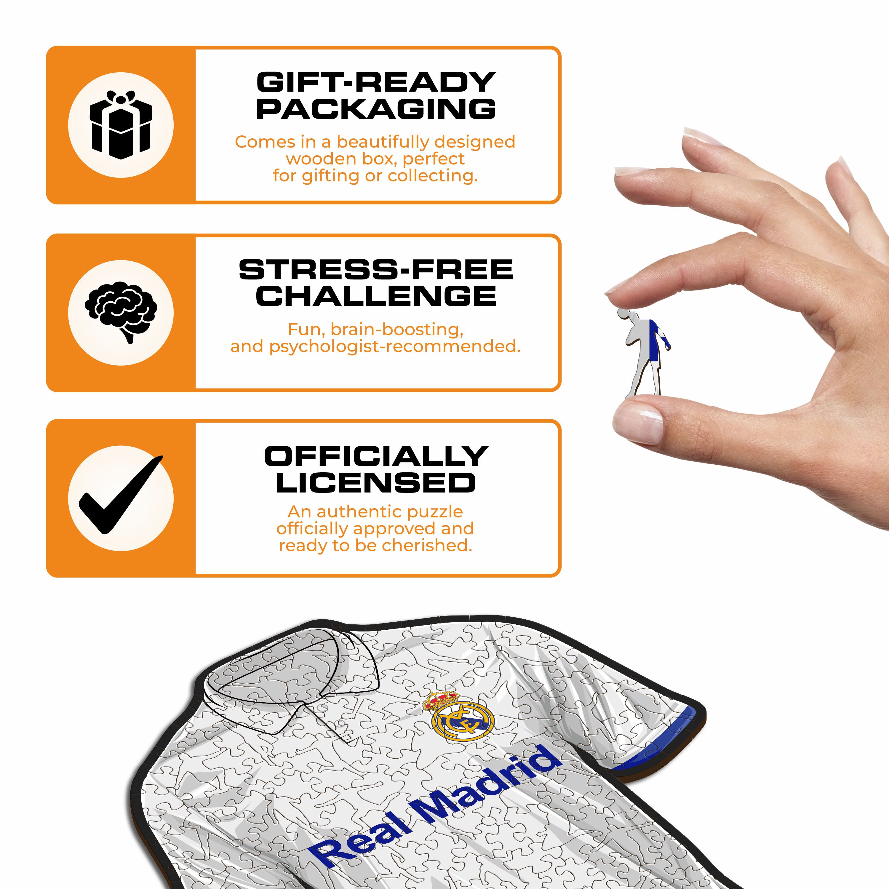 Real Madrid CF® Jersey - Wooden Puzzle