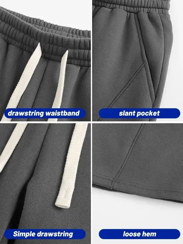 Men's Solid Pocket Waist Shorts, Lightweight Breathable Shorts, Casual Breathable Comfortable Shorts for Running Gym Workout