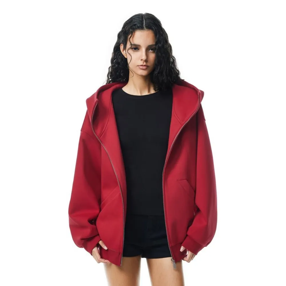 Women's Oversized Zip-Up Hoodie