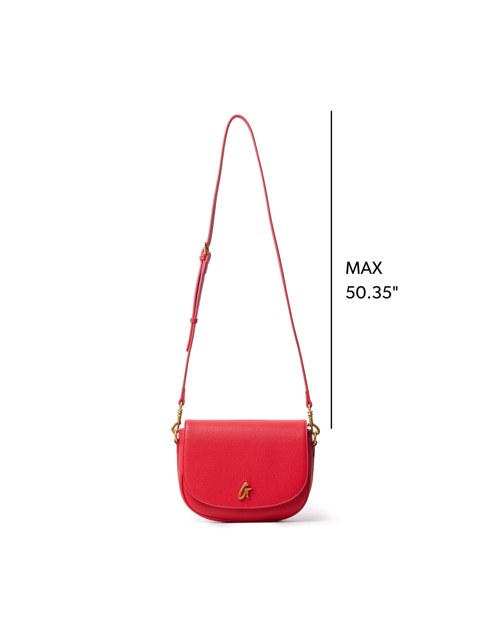 MEDIUM PEBBLE SHOULDER BAG - RED