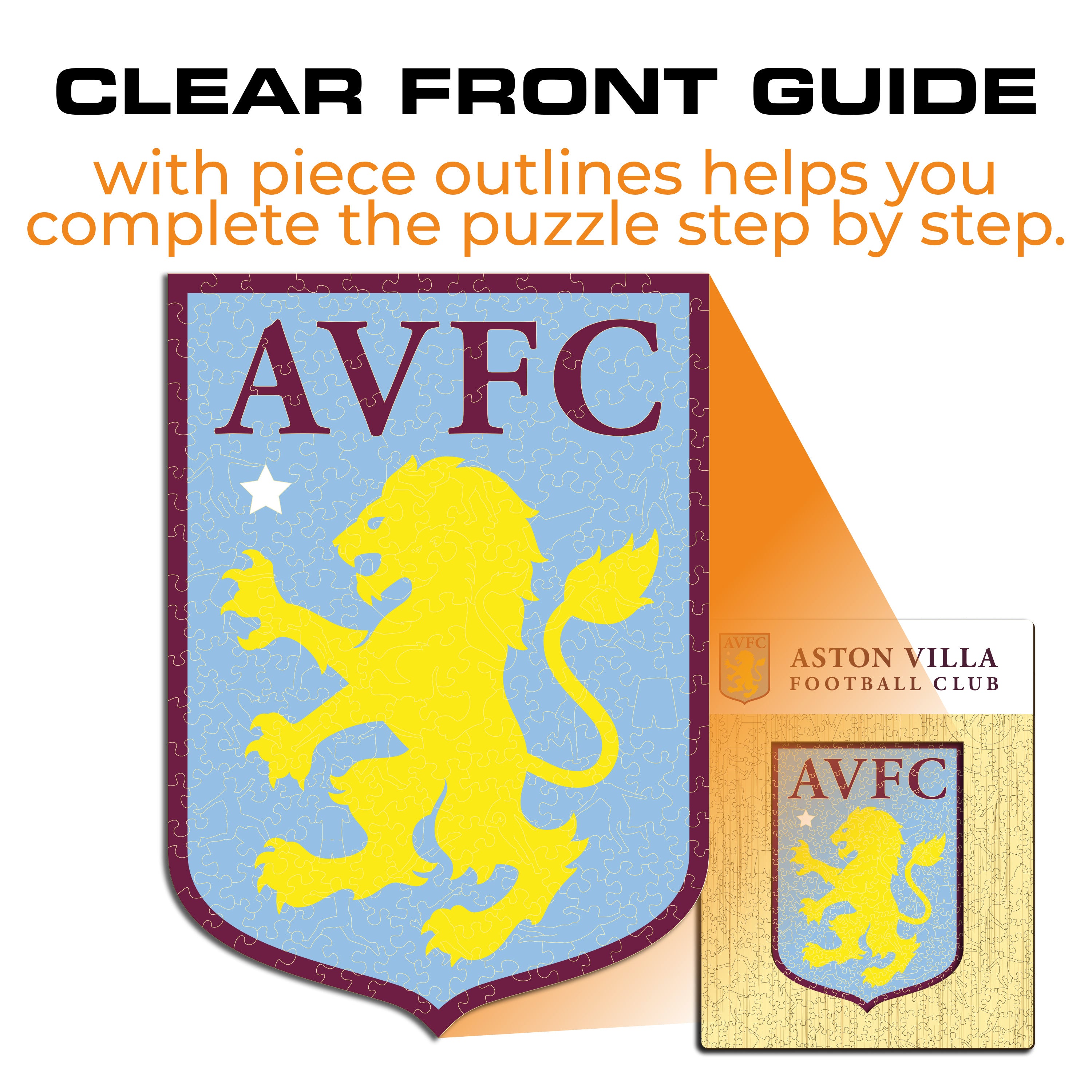 Aston Villa FC® Logo - Wooden Puzzle