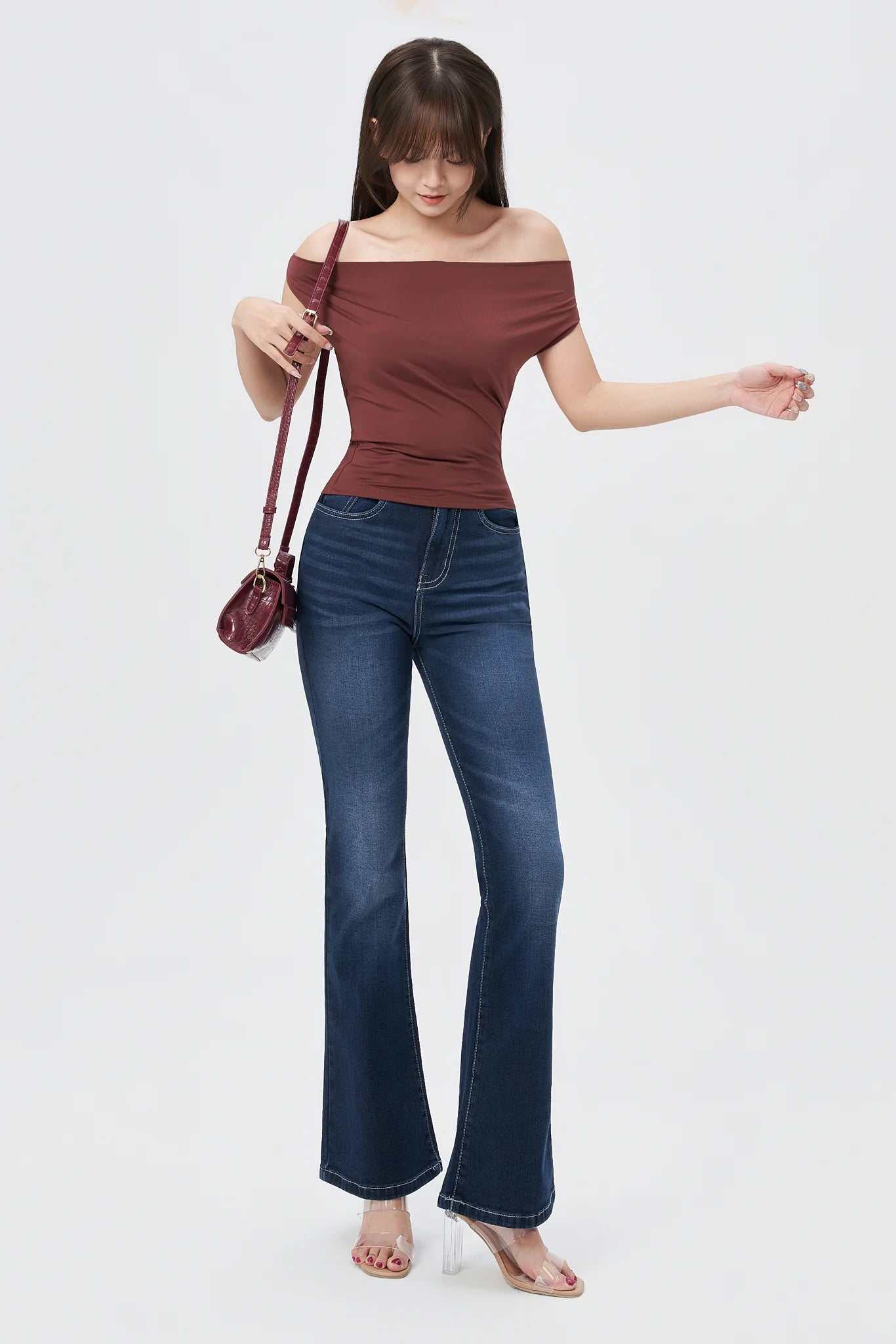 Deep Blue Flare Bootcut Jeans