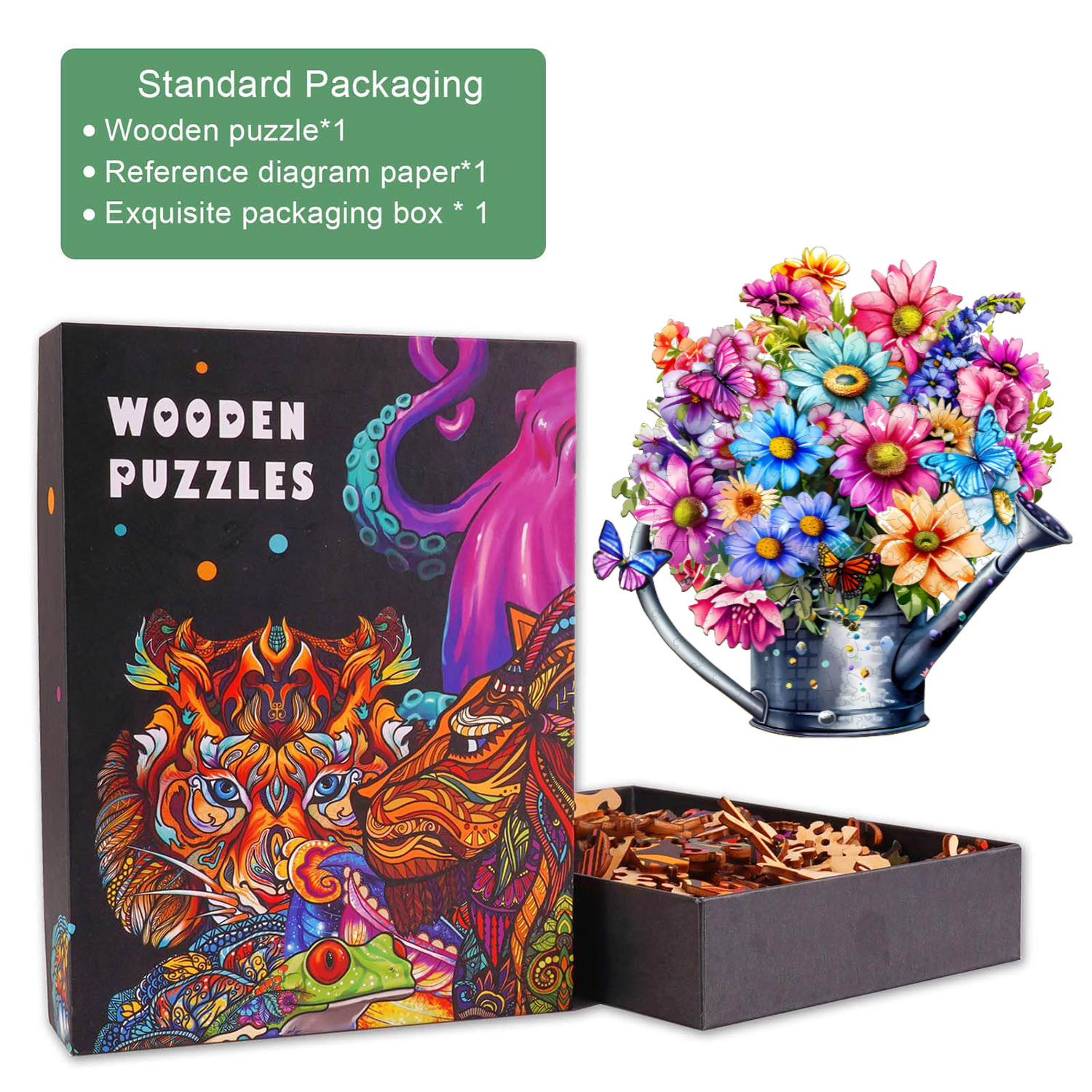 Beautiful Flower Wooden Jigsaw Puzzle