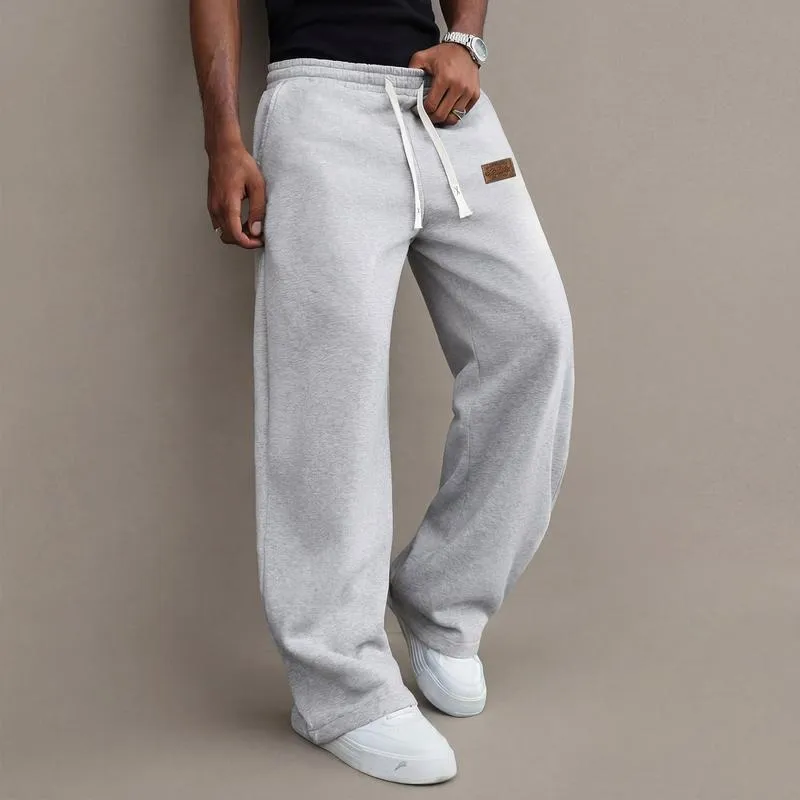 Men's Casual Pants Cotton Blend Stretch Comfortable Sports Casual Trousers
