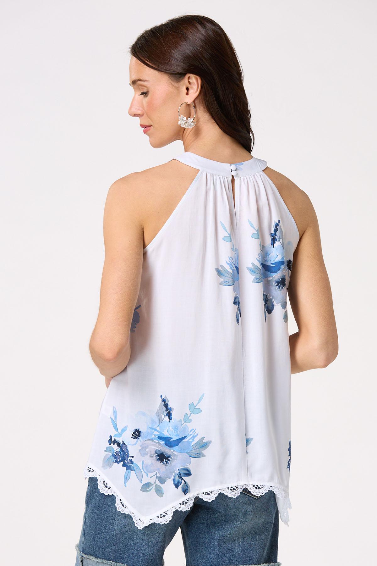 Floral Lace Trim Cleo Tank