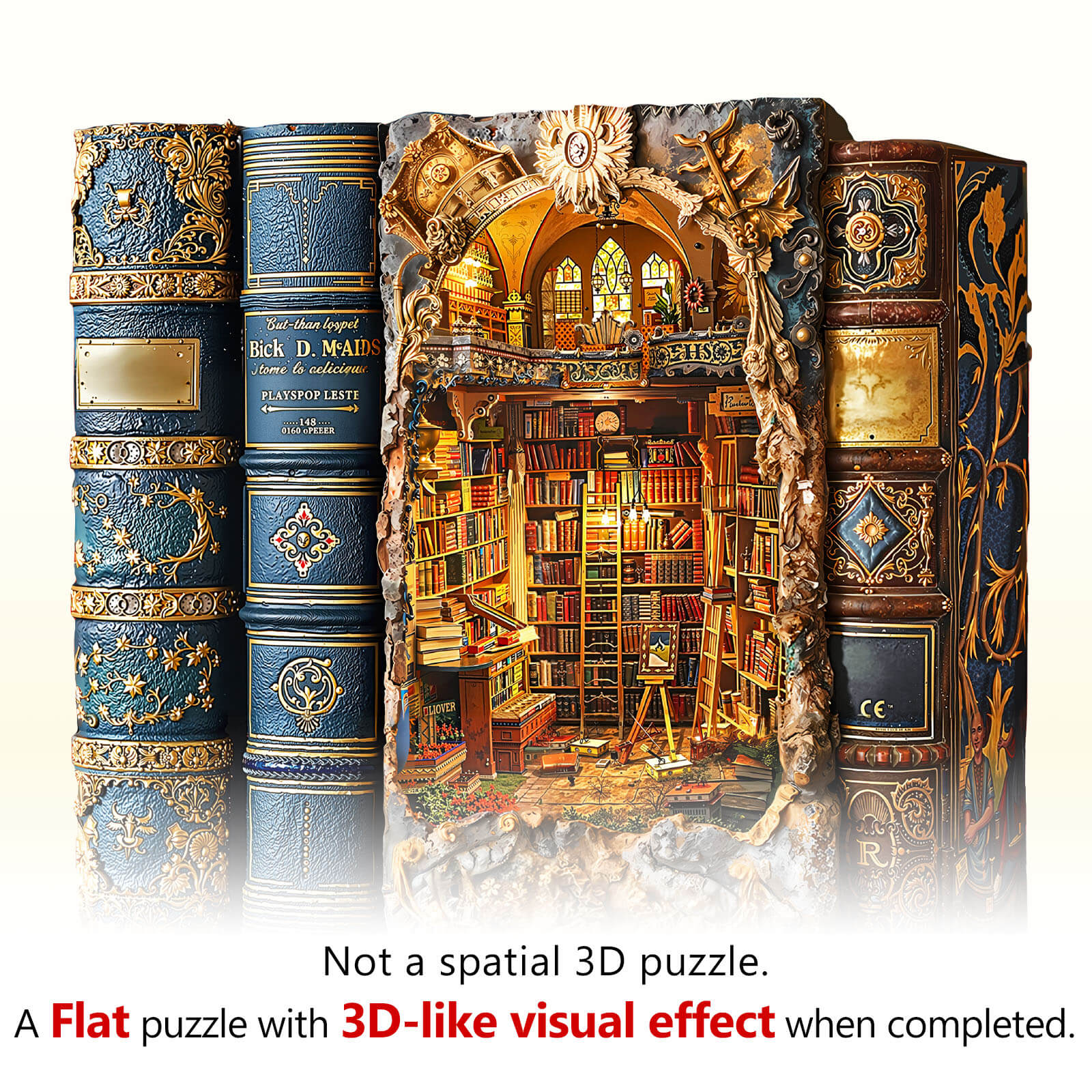 Story Realm Tome Wooden Jigsaw Puzzle