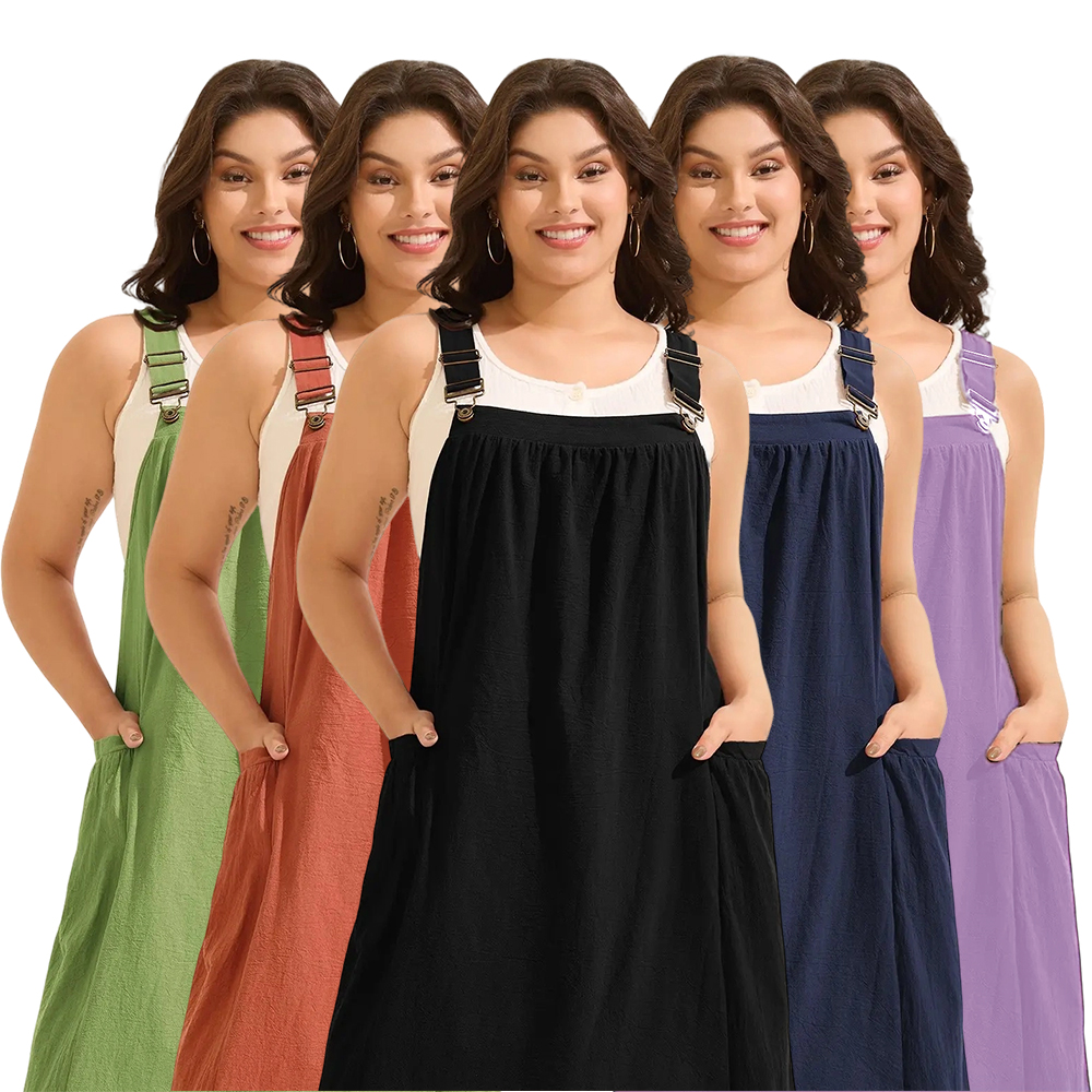 【Summer Turn-Up】【Pocket Approved】 Rust Pure Cotton Pleated Pockets Midi Dress