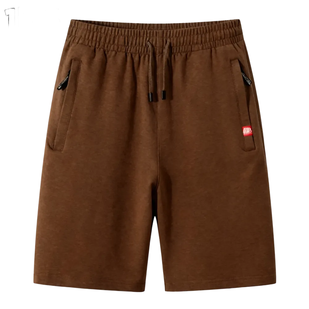 Men’s casual athletic shorts, available in four colors, made from breathable fabric with a zipper design—perfect for summer beach trips, outings
