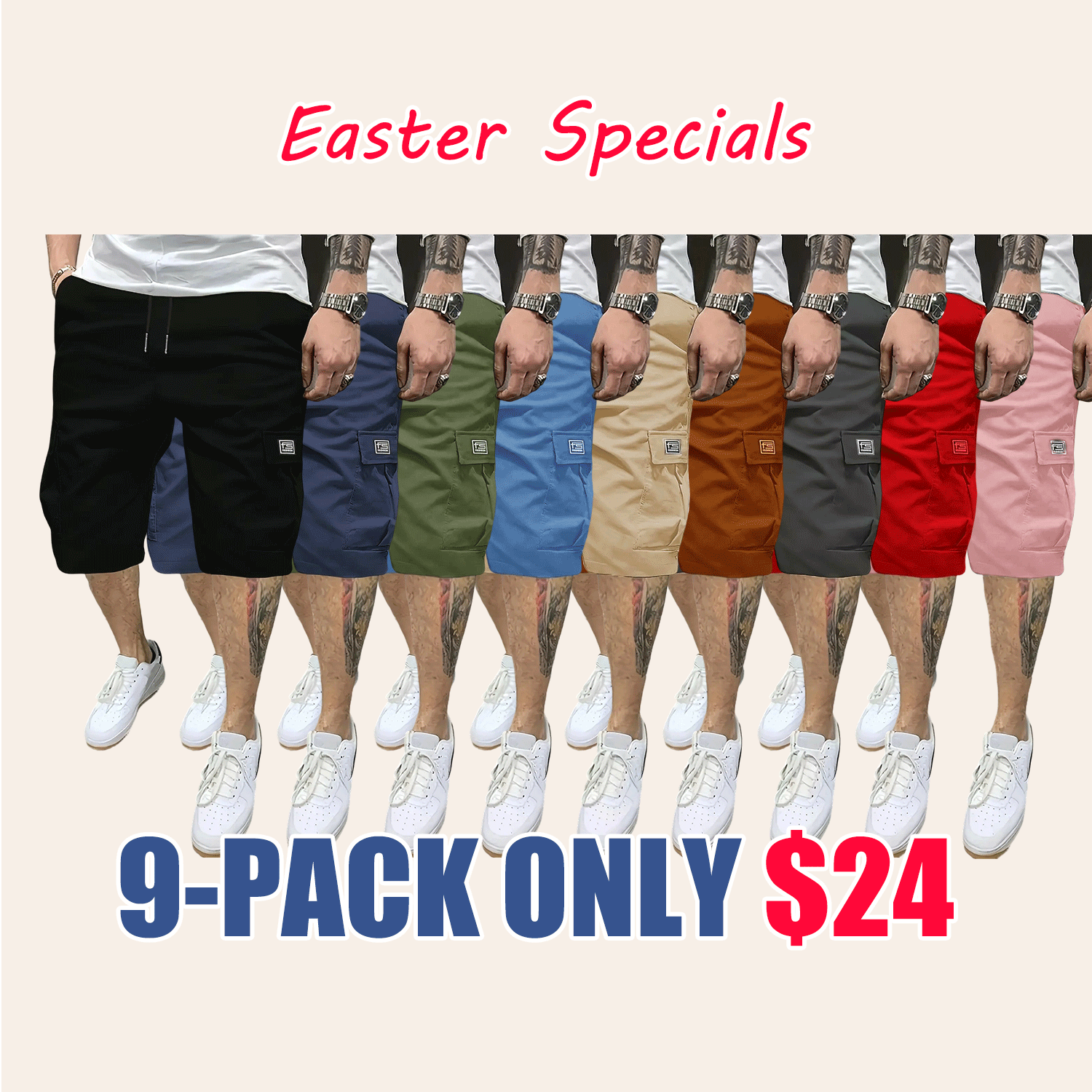 💥💥Easter Sale!🩳 Men's Casual Summer Shorts – Slanted Pocket Everyday Comfort