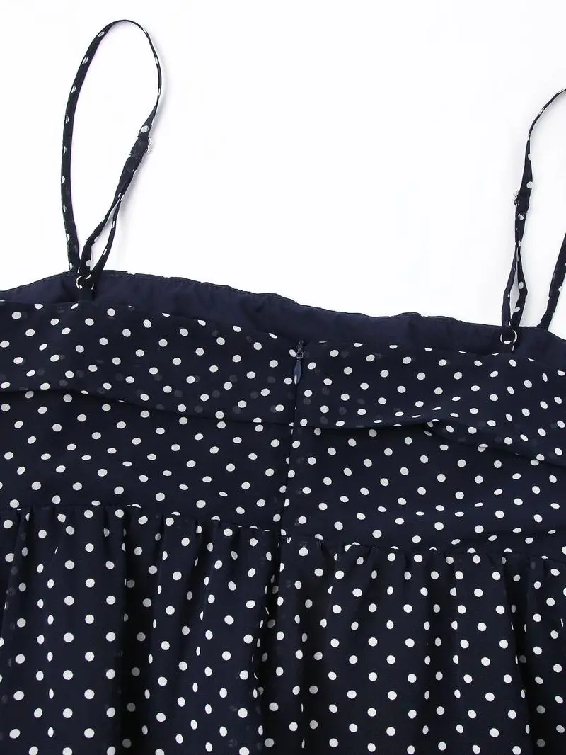 Women's Polka Dot Print Tube Dress