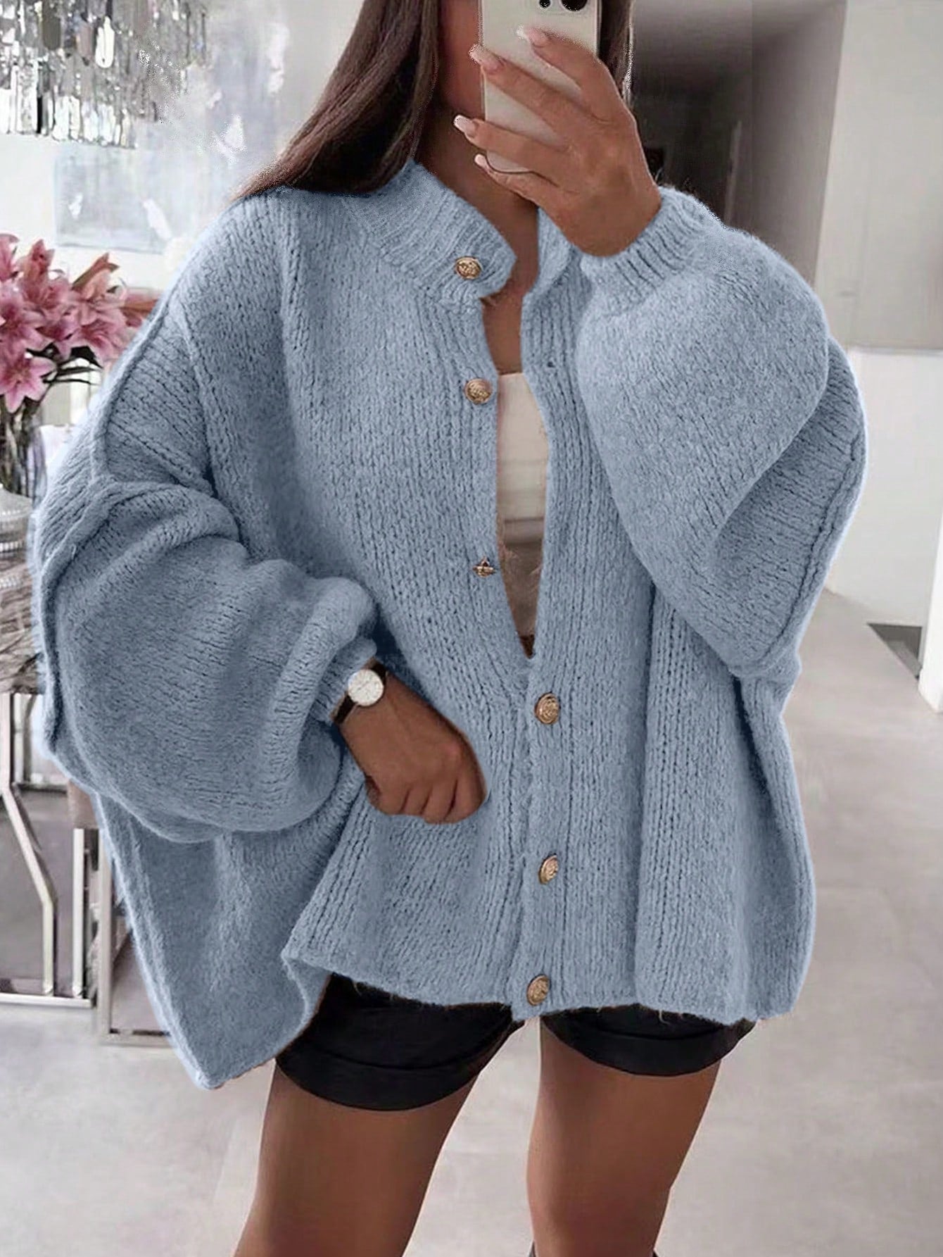 Women's Autumn/Winter Sweater, Fashion New Style - Minimalist Loose Fit Knit Cardigan