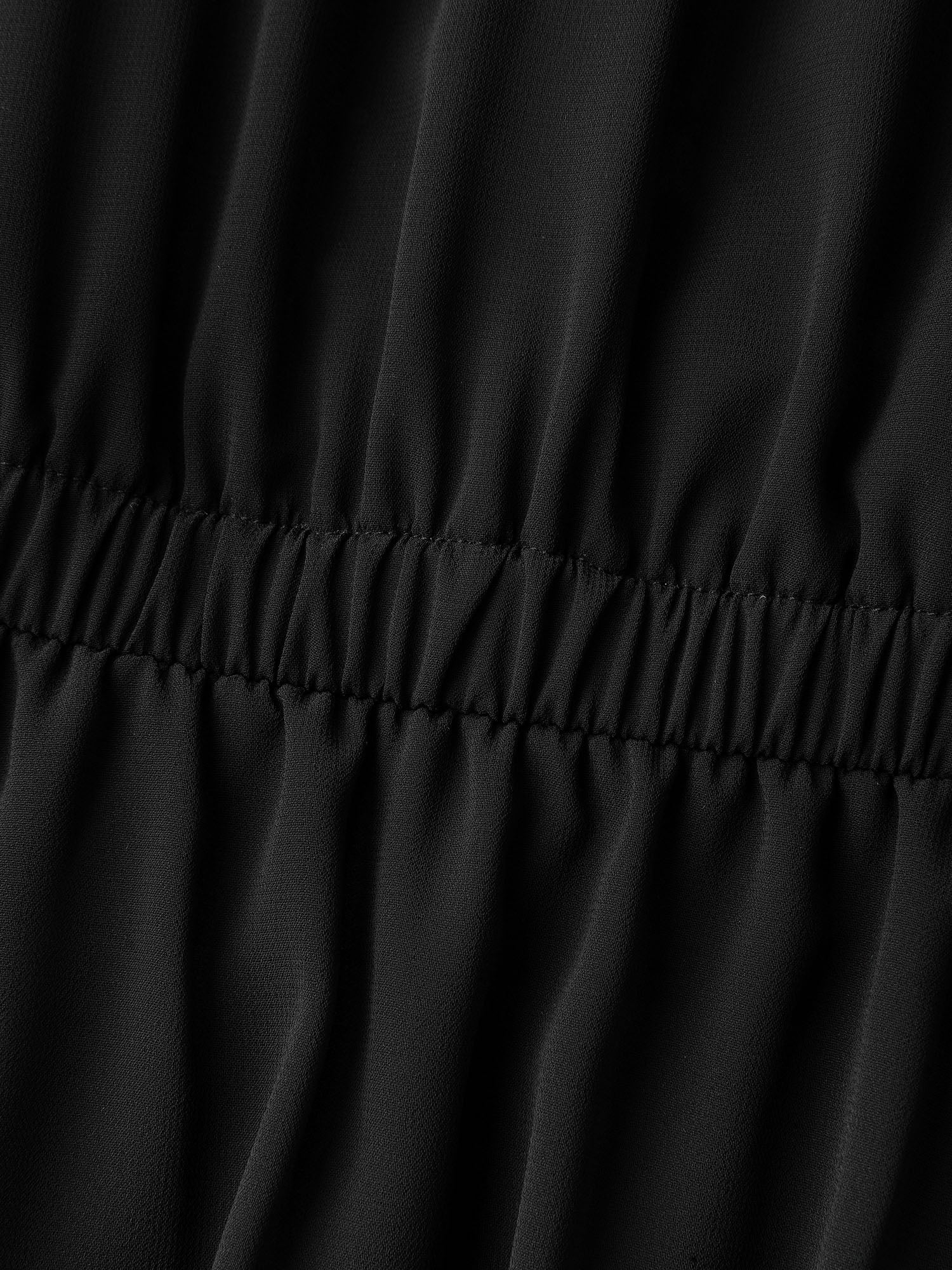 Three-Quarter Sleeve Tulle Skirt Knee-Length Dress