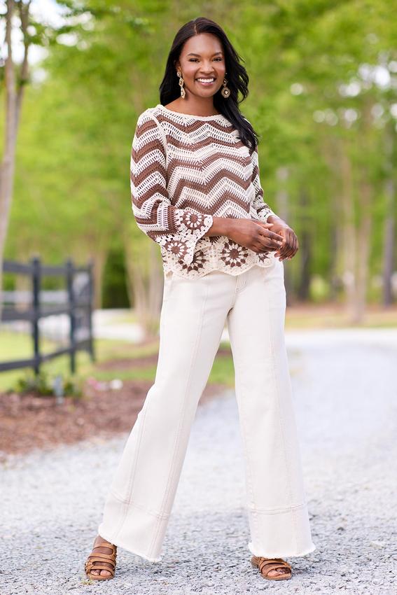 Natural Wide Leg Jeans