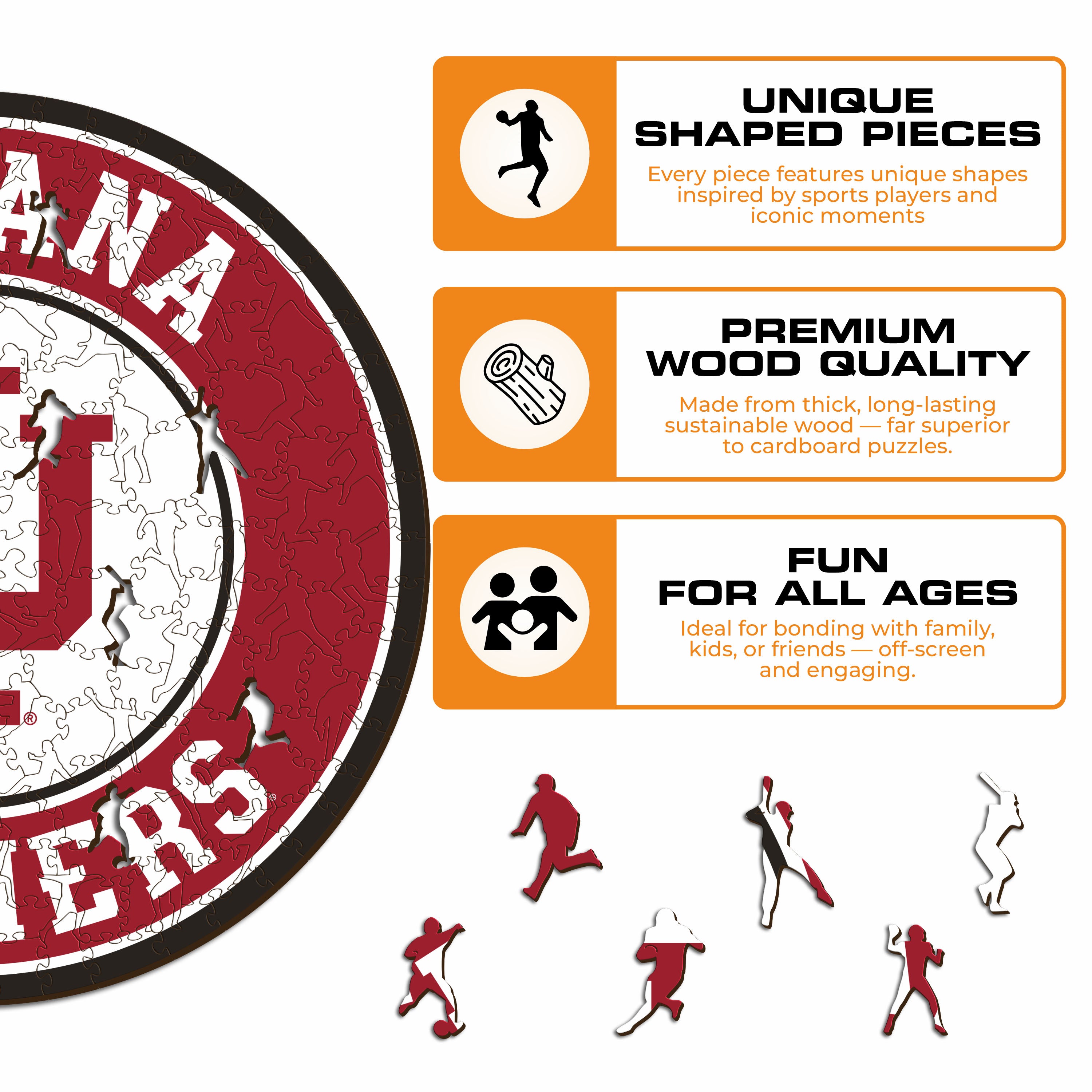 Indiana University - Wooden Puzzle