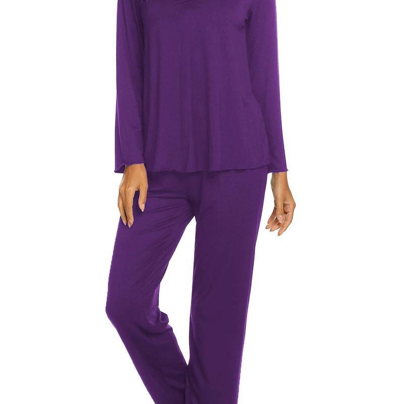 Womens Pajama Sets 2 Piece Lounge Set Fall Winter Pajamas Loose fit version Slim model