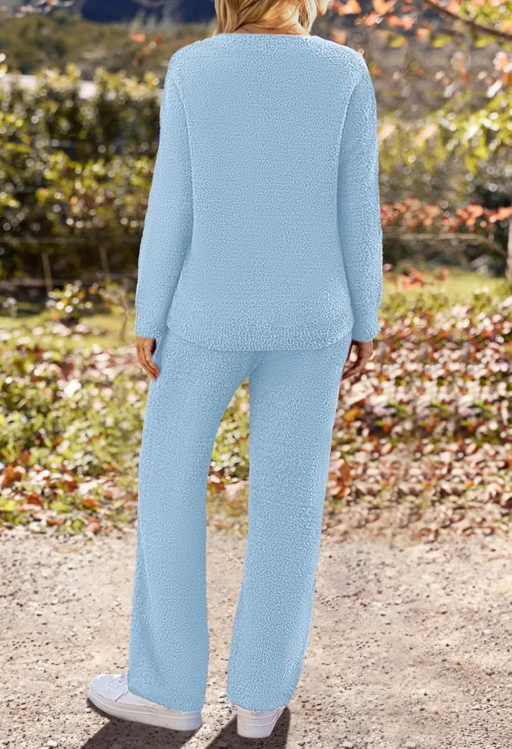 Women's Lounge Sets 2025 Fall Fashion 2 Piece Outfits Sweater Pajama Set