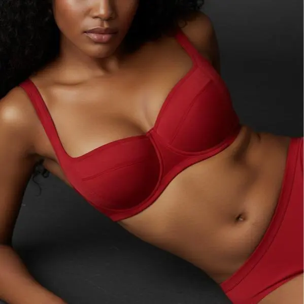 Night Lightly Padded Demi Bra Soft Supportive Fit Plus Size Balconette