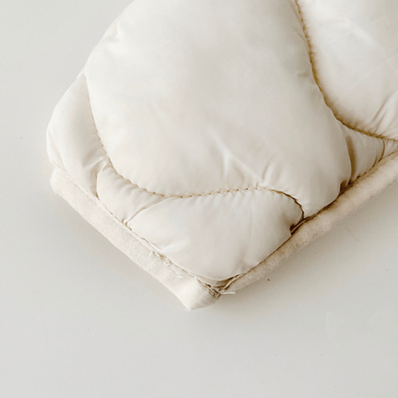 Baby Lapel Solid Color Cotton Padded Jacket