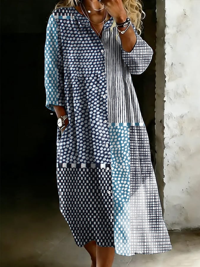 Women's Casual Geometric Print Dress
