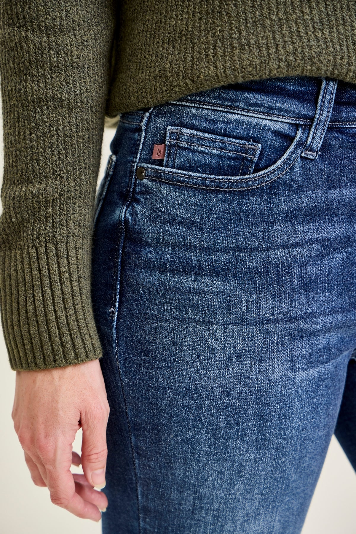 Lillian Mid Rise ThermaDENIM Skinny Jeans