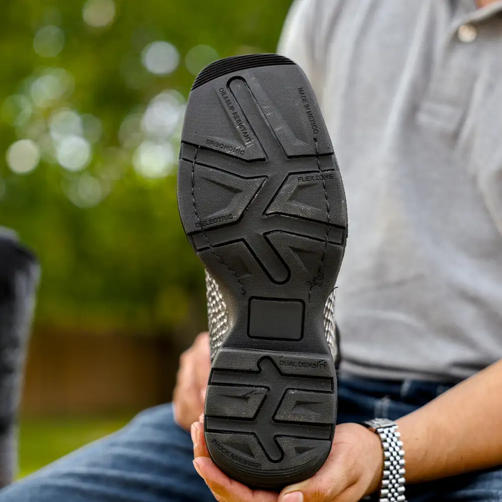 Eclipse Python Leather Boots With 3D Lightweight BLACK EDITION Sole - Composite Toe