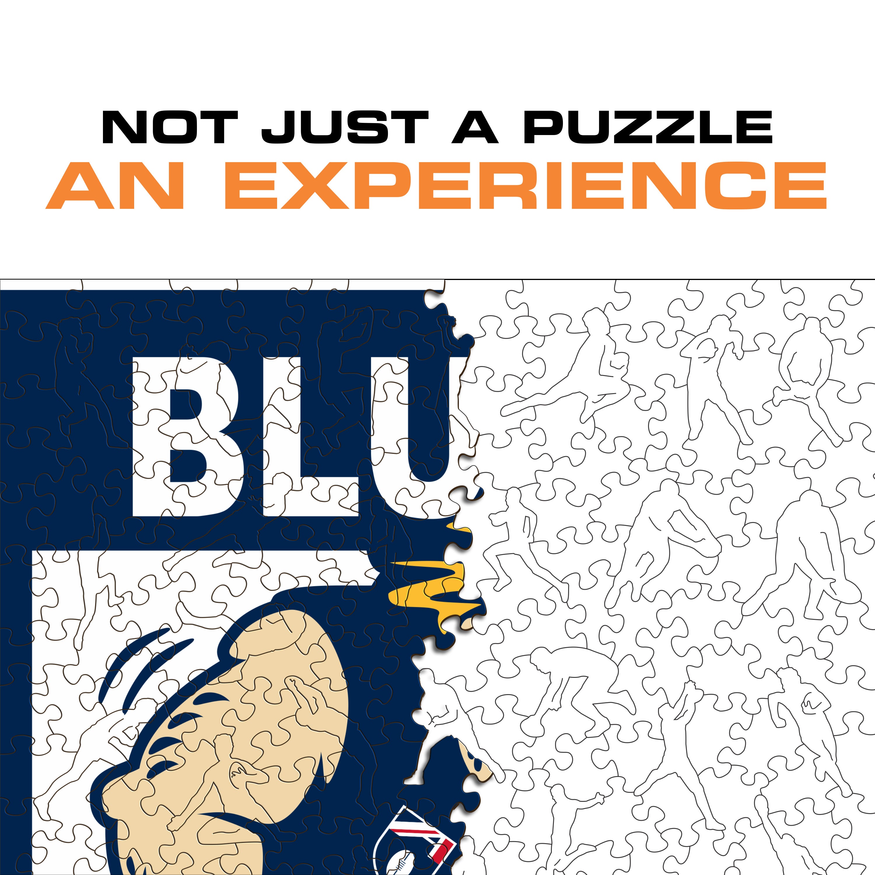 Carlton FC Retro Mascot - Wooden Puzzle