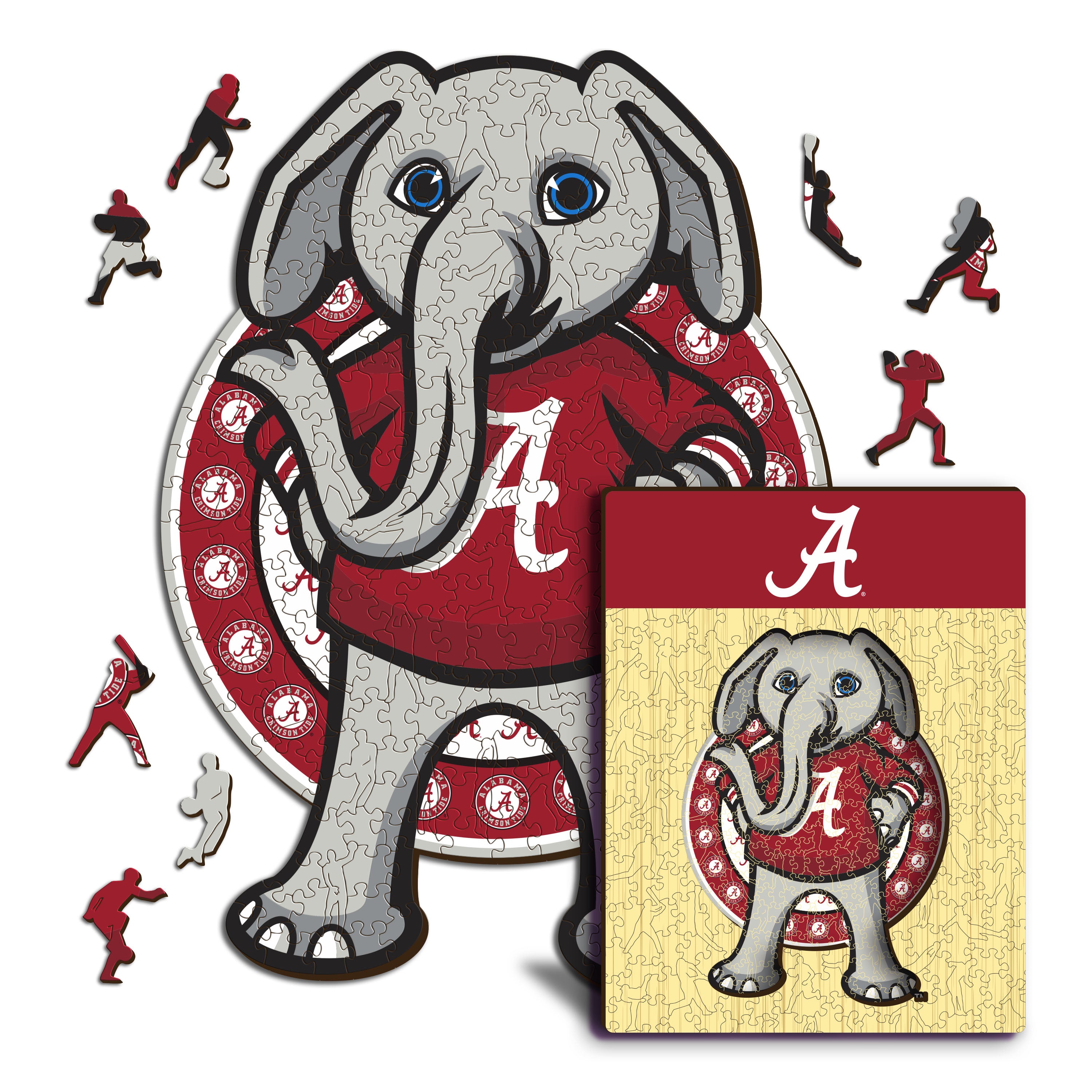 University of Alabama Mascot - Wooden Puzzle