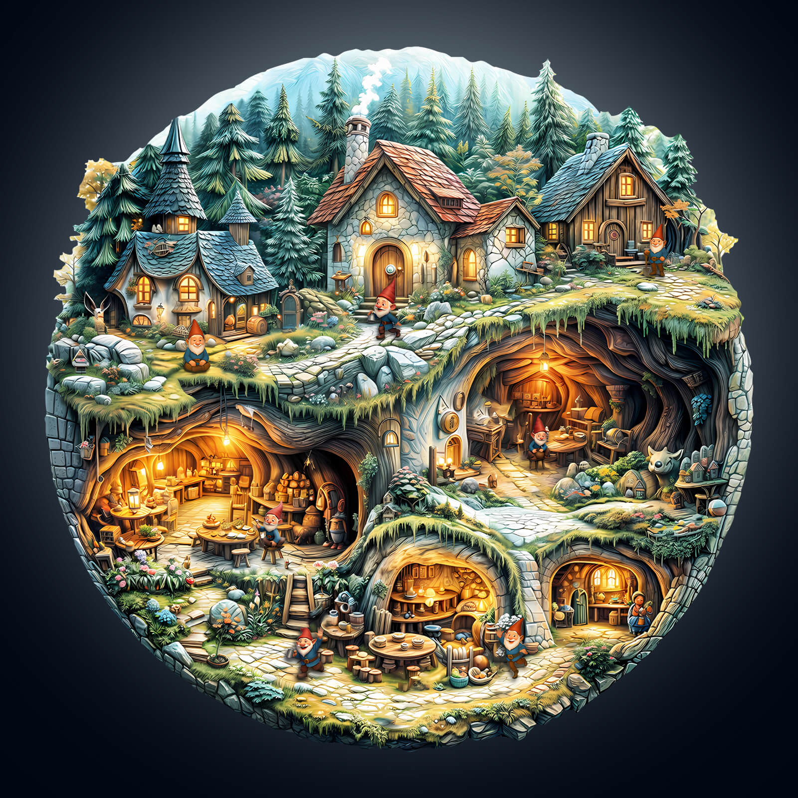 Goblin house Wooden Jigsaw Puzzle