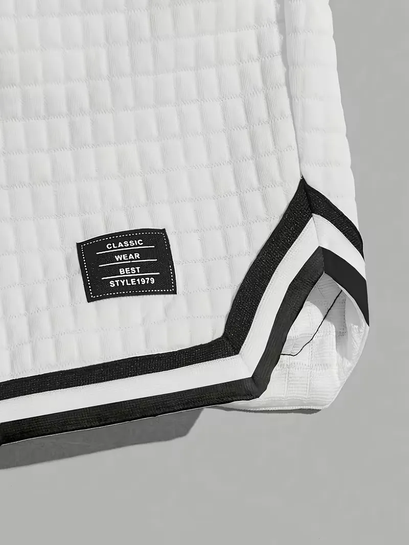 Men's Waffle Knit Shorts - Elastic Drawstring Waist Casual Summer Shorts with Stretch