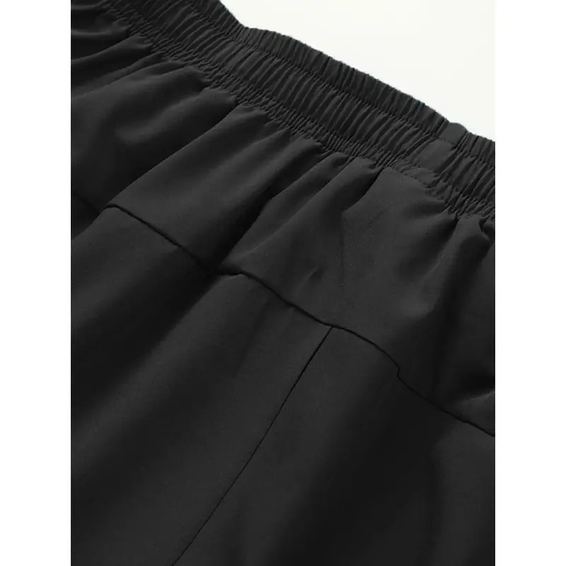 Men's Drawstring Zipper Pocket Shorts, Casual ElasticWaist Beach Shorts for Summer