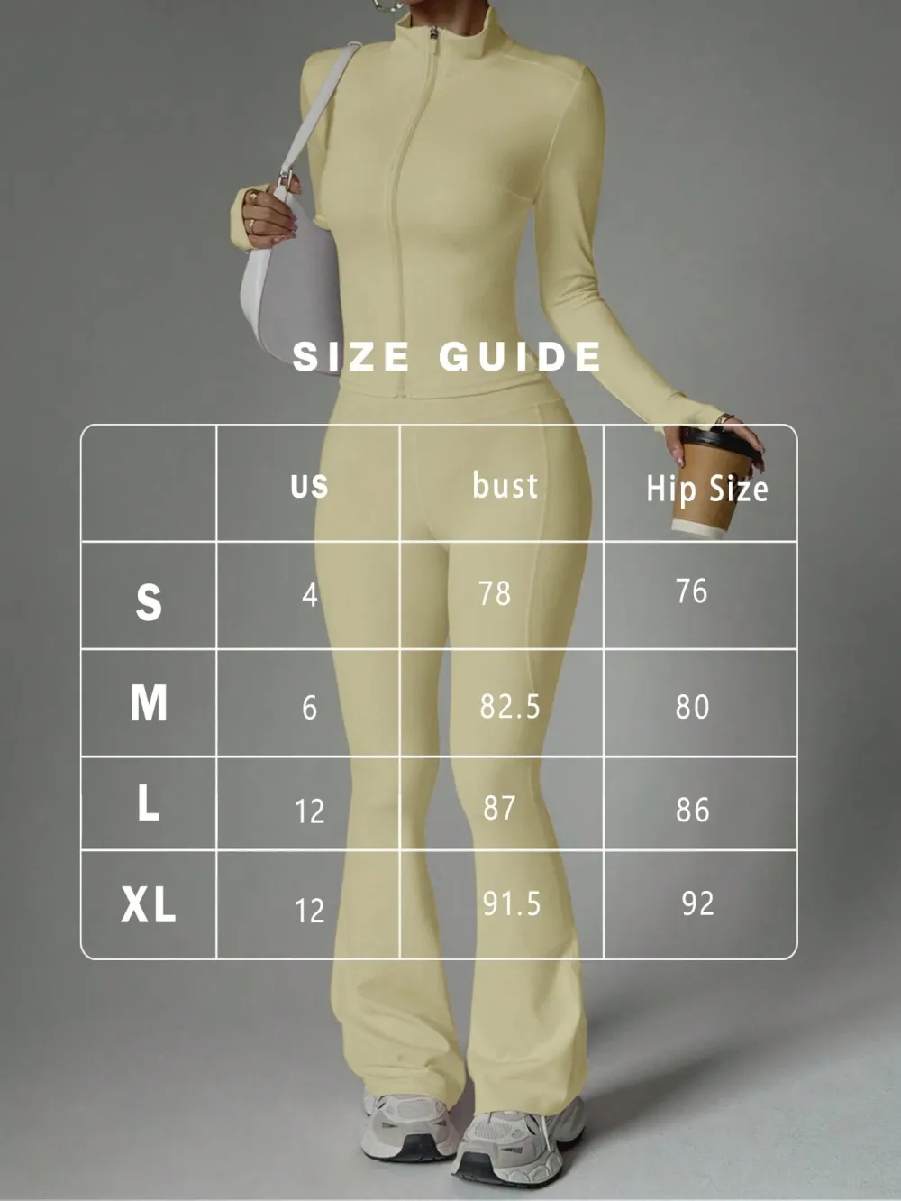 Women's Street Style 2-Piece Bodycon Activewear Set