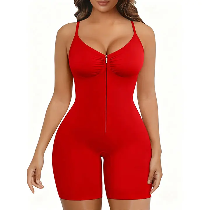 🔥🔥8 PACKS $24 Shapewear for Women| Tummy Control Bodysuits Zip-Up Comfort