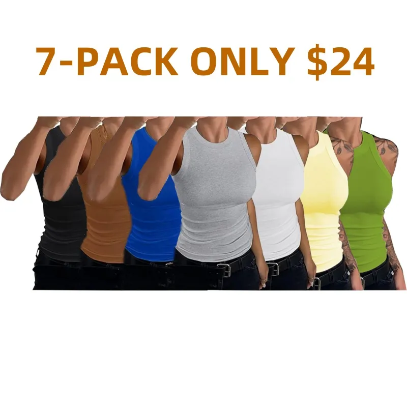 Women's Ribbed Racerback Tank Tops
