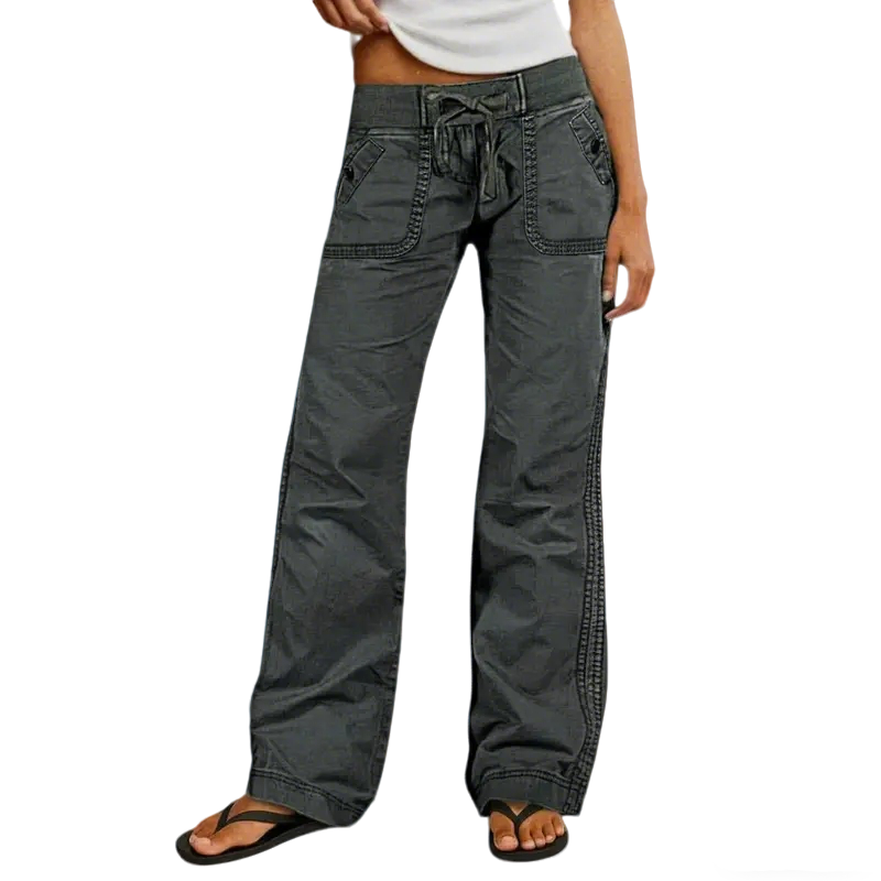 ⚡FINAL SALE⚡- Women's High Stretch Mid Rise Straight Pants