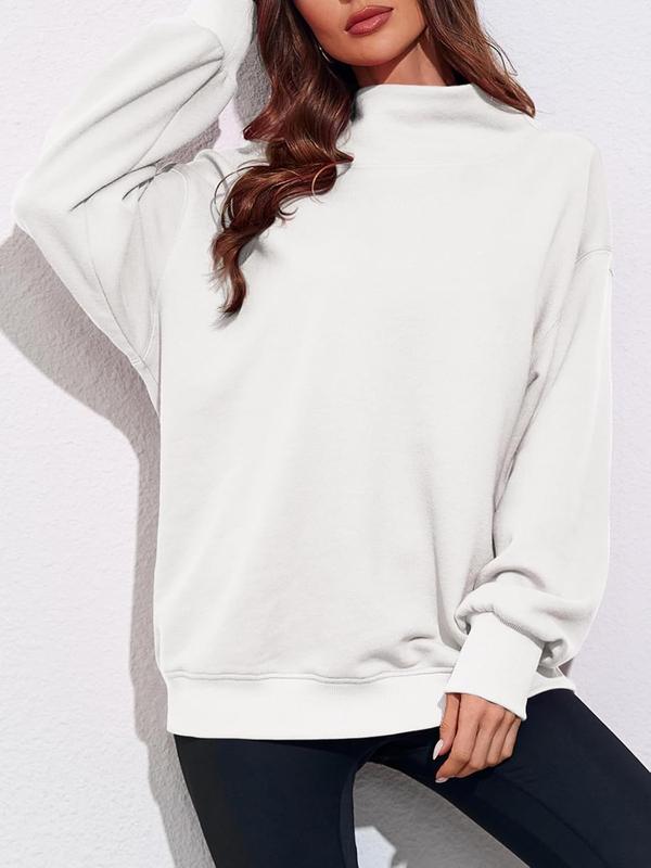 Women's Cozy Oversized Turtleneck Sweatshirt