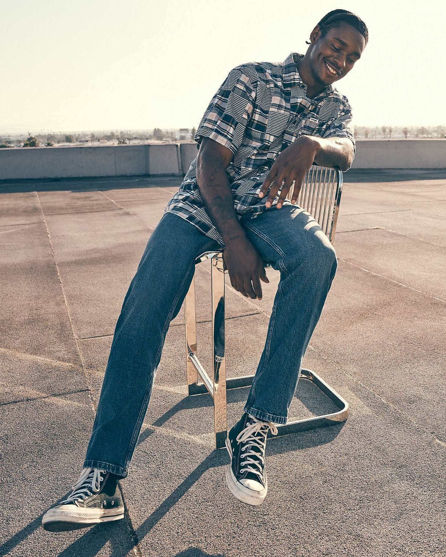 Frontier Relaxed Straight Mens Jeans - Seeing Double