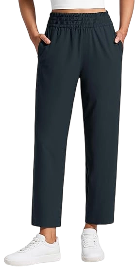 Lightweight Drapey Tapered Ankle Pants for Women