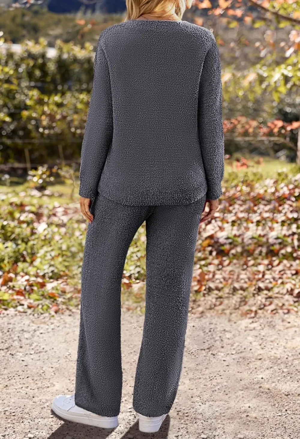 Women's Lounge Sets 2025 Fall Fashion 2 Piece Outfits Sweater Pajama Set