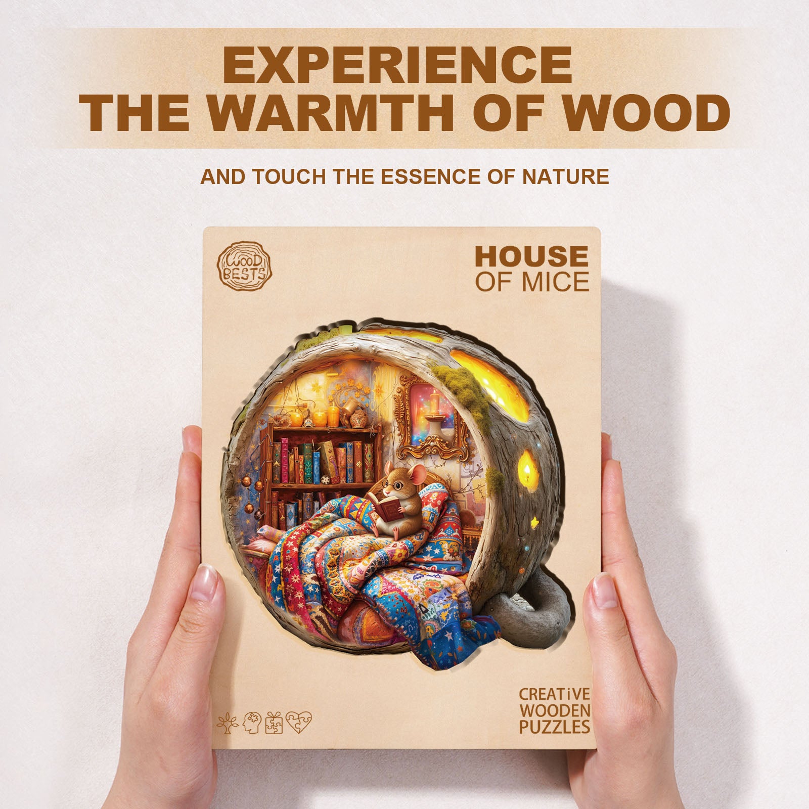 House of Mice Wooden Jigsaw Puzzle