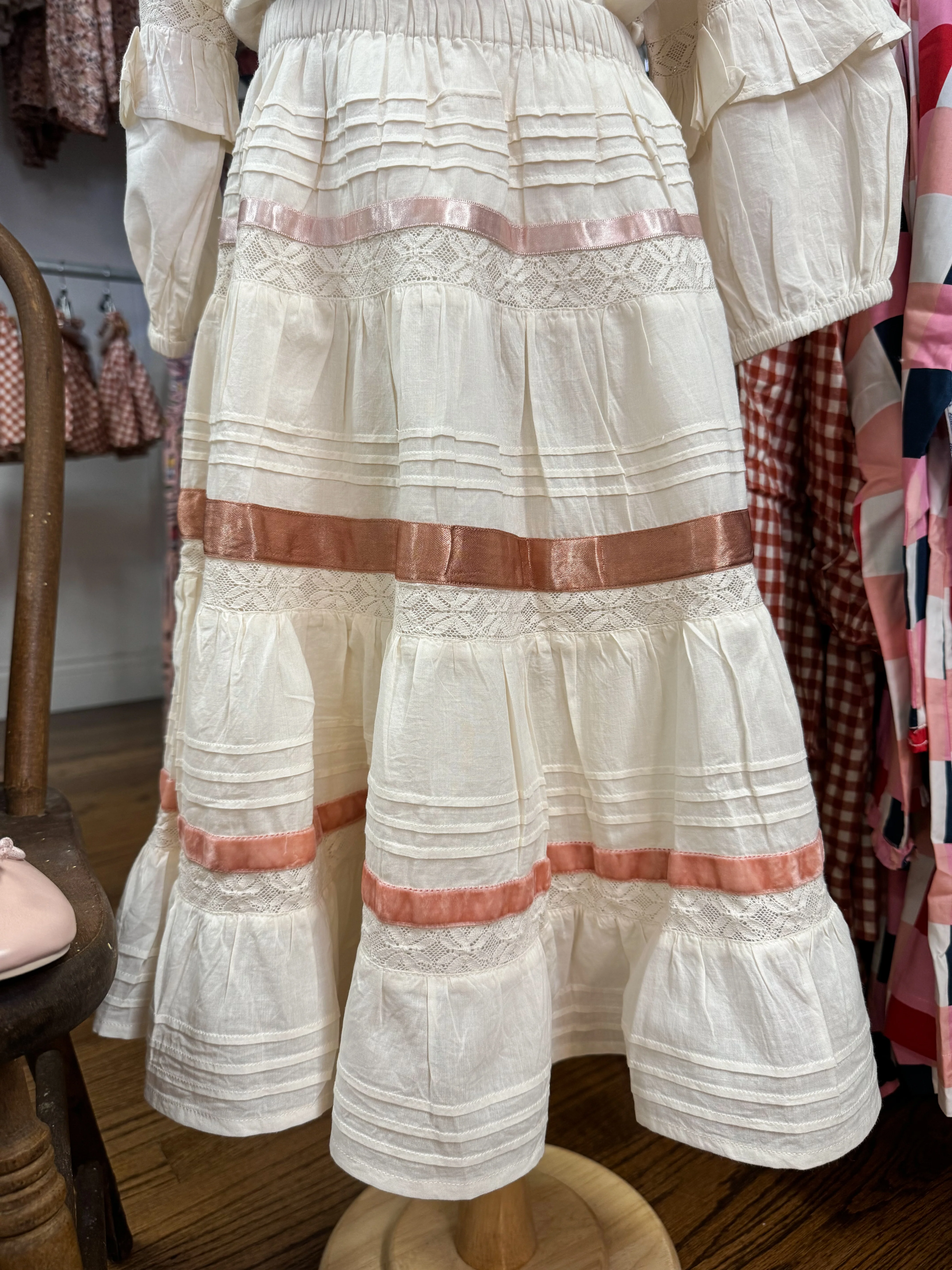 Girls Lorin Skirt - Antique White