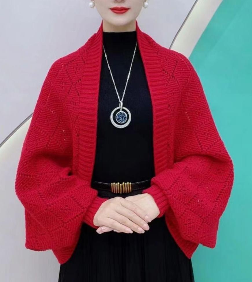 🔥2026 New Fashion🔥Hollow Out Knitted Shawl Coat