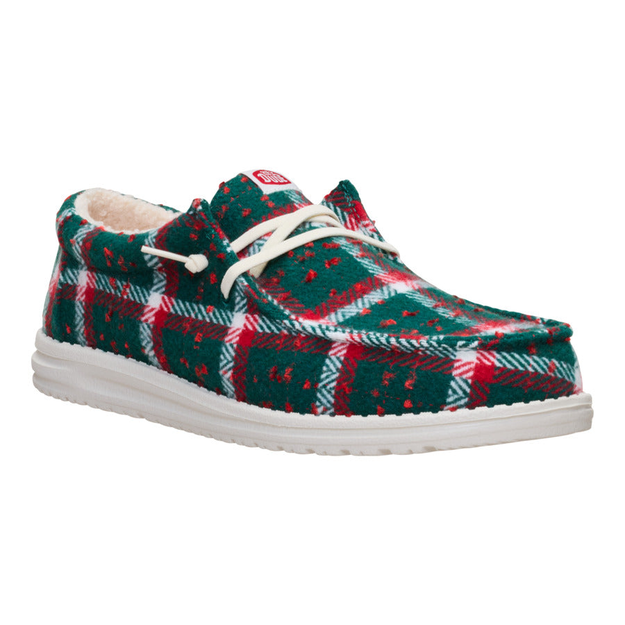 Wally Confetti Plaid Cozy - Red/Green/Multi