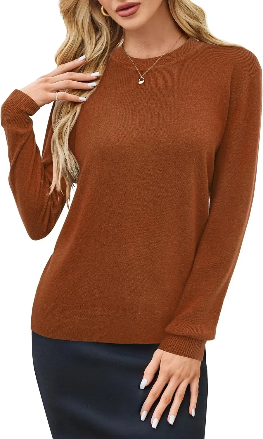 Women Fashion Wool Blend Sweater