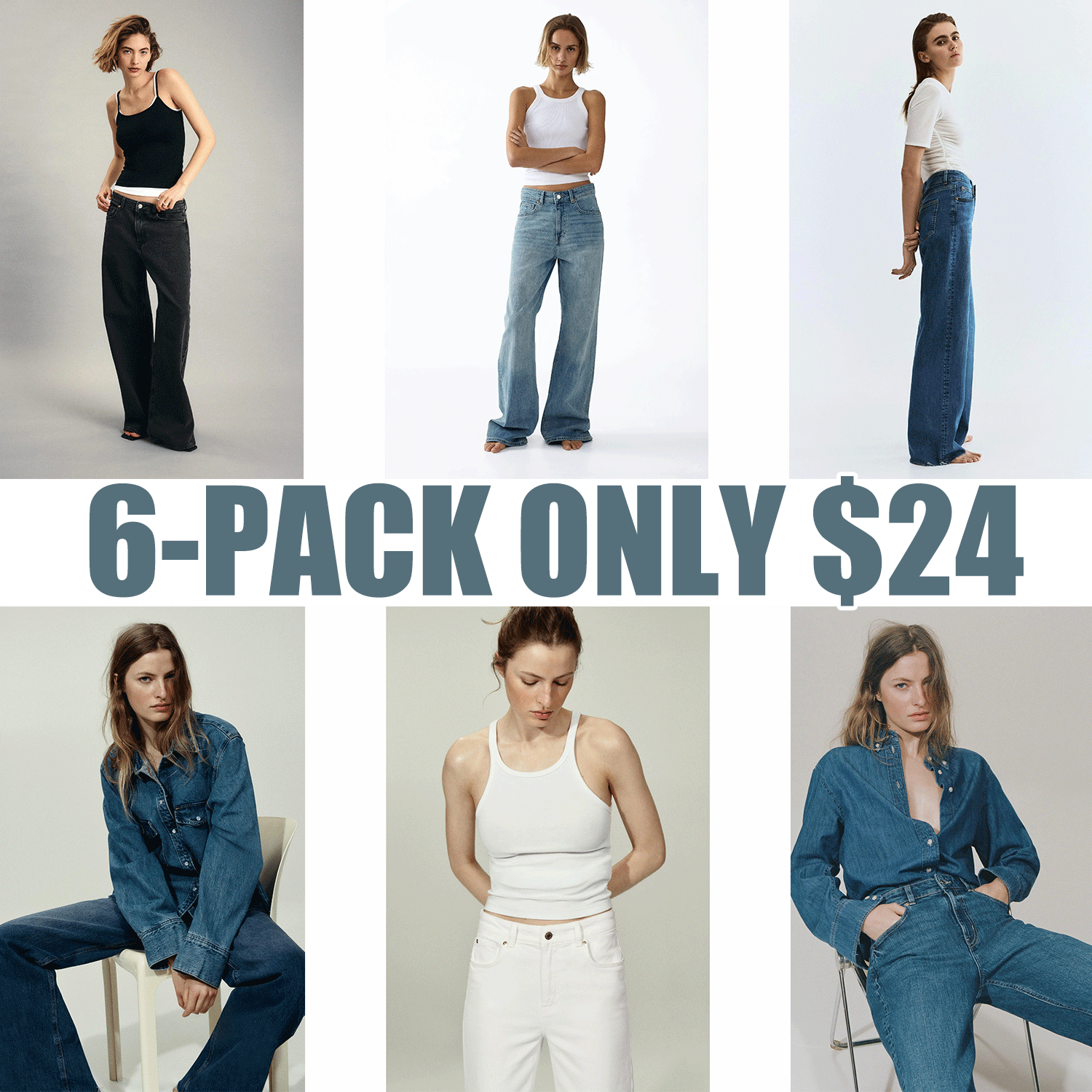 🔥Wide High Waist Jeans