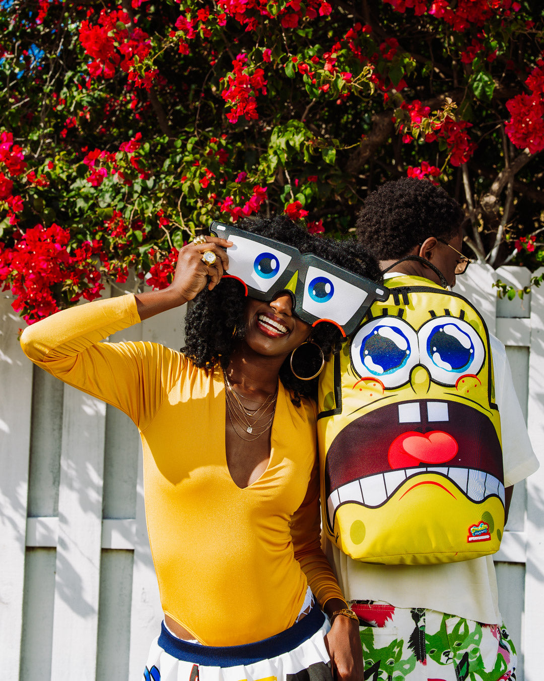 SPONGEBOB EYE POP REMOVABLE EYES BACKPACK